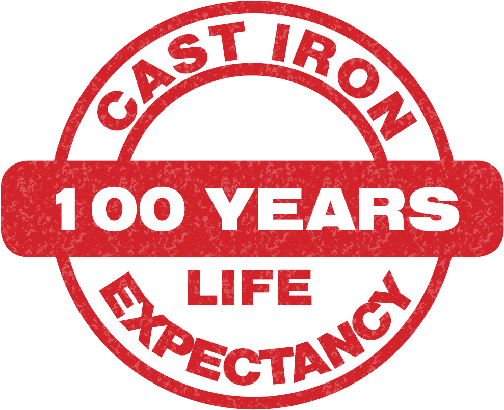 Cast Iron Stamp 100 Yrs - Circle (1036x848), Png Download