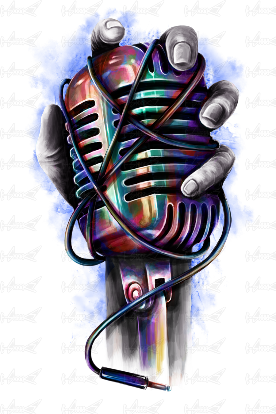 Music Revolution - Microphone Man Shirts (900x1350), Png Download