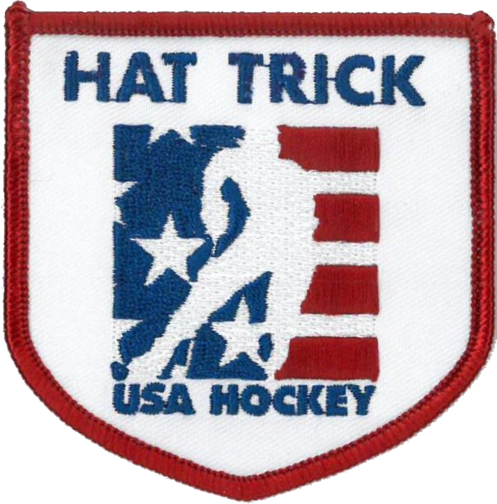 Usa Hockey Hat Trick Patch (1009x1024), Png Download