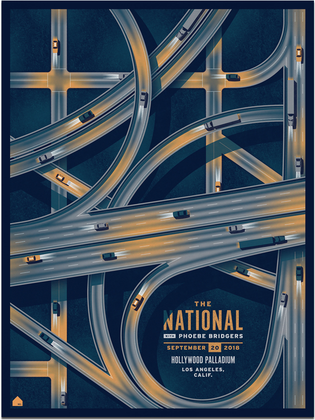 The Nationallos Angeles Palladium Poster September (1140x975), Png Download