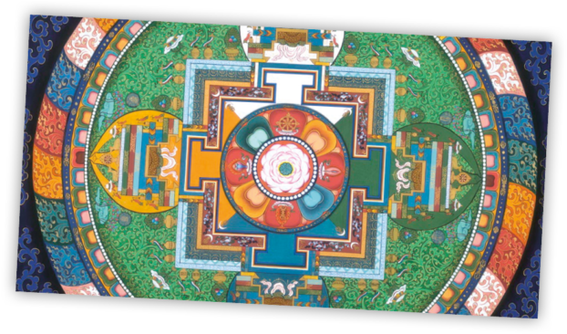 Marta Mezzino - Four Pathways Tibetan Mandala (655x646), Png Download