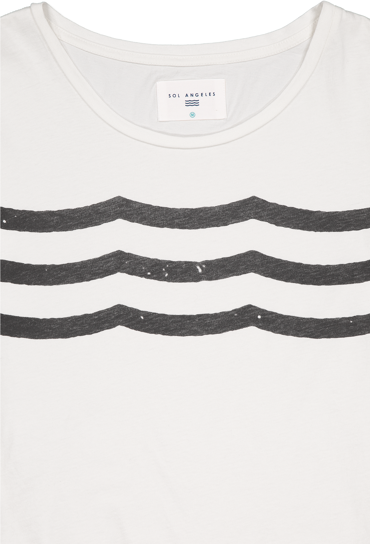 Ss Waves Crewneck T-shirt White - Pattern (1280x1920), Png Download