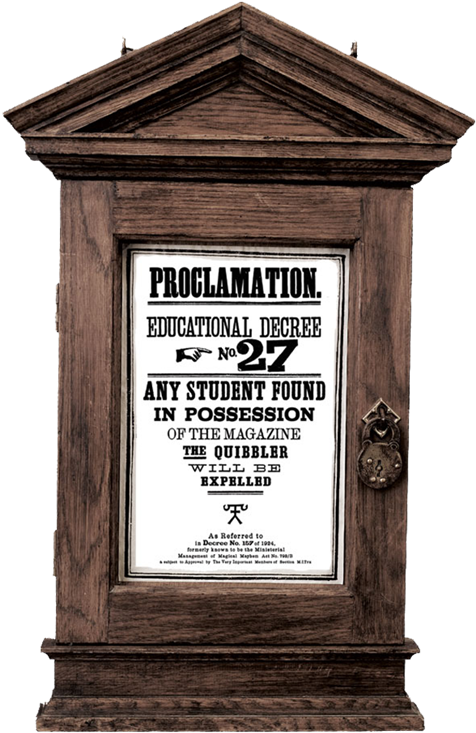Proclamation27-frame - Harry Potter Decree Frame (540x768), Png Download