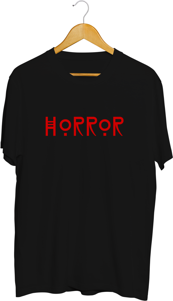 Ahsc Black Horror - Faith Shirt On Hanger (1600x1500), Png Download