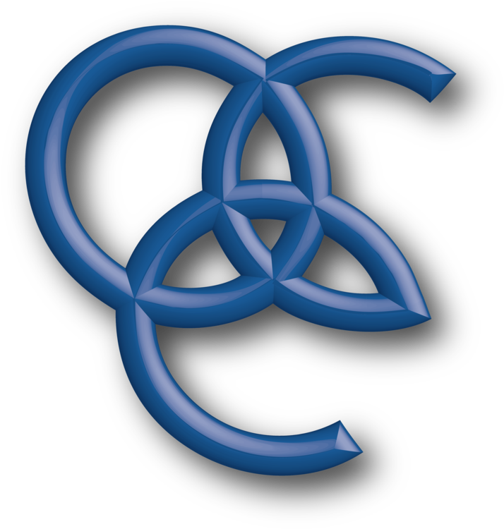 Occ Logo With Drop Shadow - Christian Cross (1000x1000), Png Download