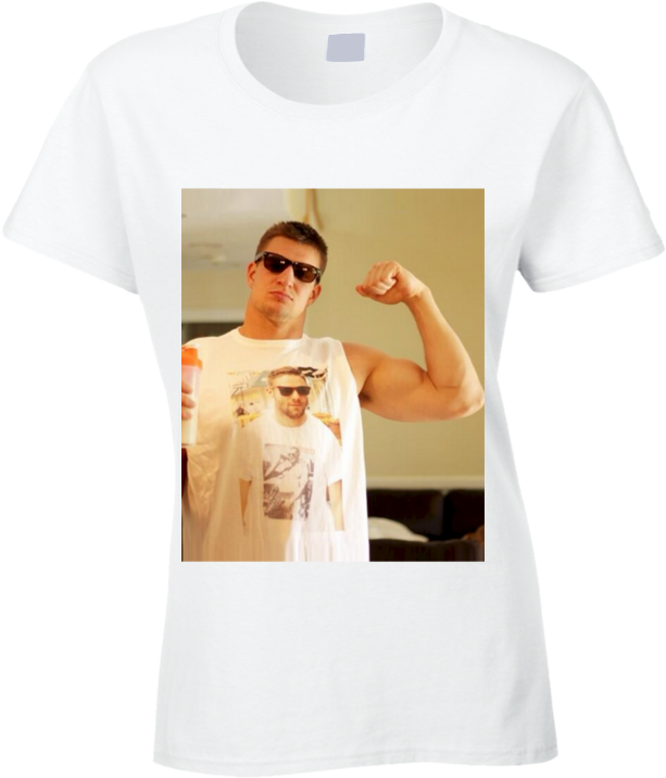 Rob Gronkowski Wearing Julian Edelman Wearing Rob Gronkowski - Fucked Edelman (792x719), Png Download