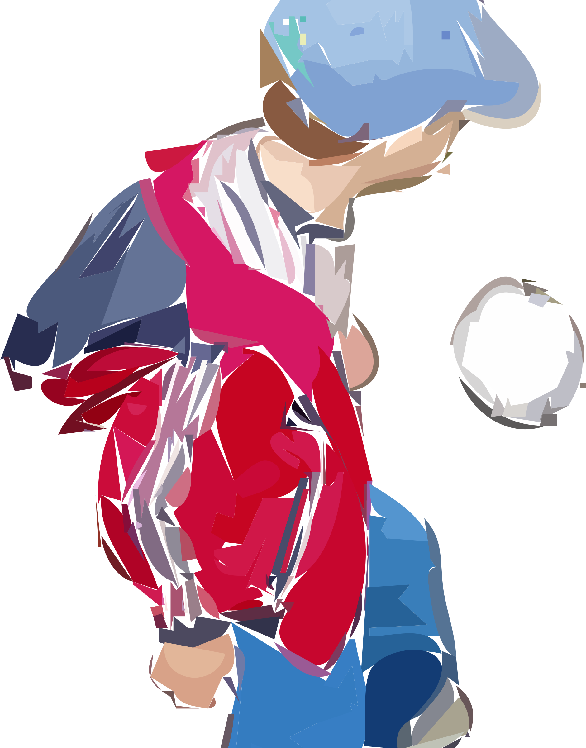 This Free Icons Png Design Of A Boy Plays Soccer (1934x2400), Png Download