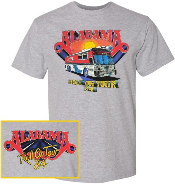 Alabama Sport Grey Roll On Tour Tee - T-shirt (640x640), Png Download