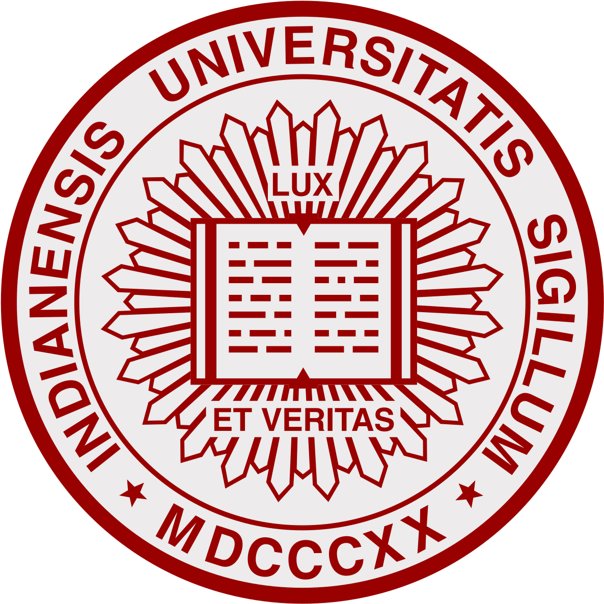 Indiana University Seal (1200x1200), Png Download