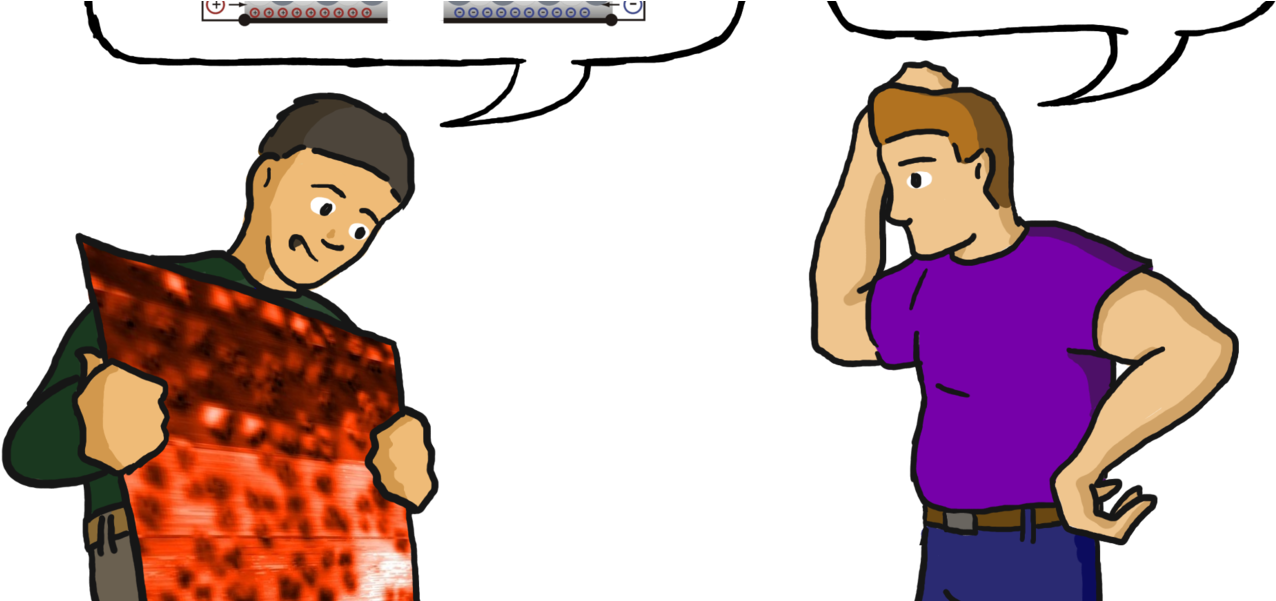 Force Microscopy And Kelvin Probe Force Microscopy - Cartoon (1380x600), Png Download