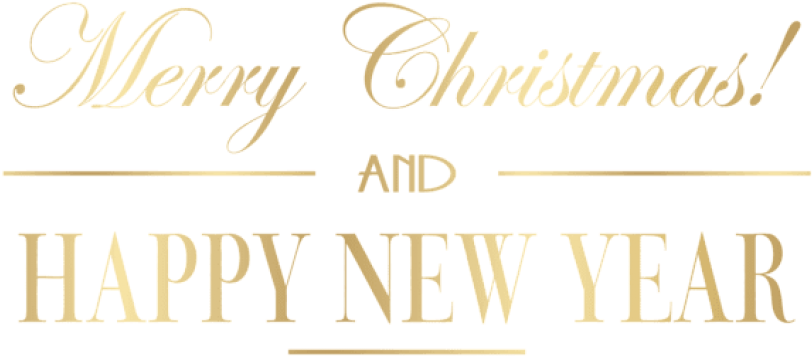Free Png Merry Christmas And Happy New Year Png - Christmas (850x396), Png Download