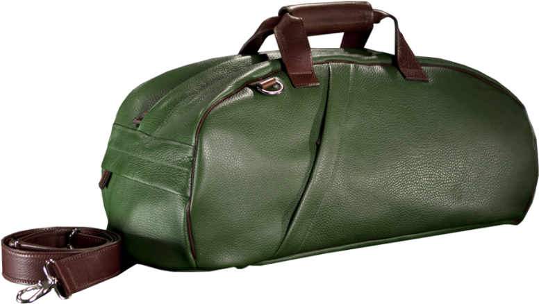 Leather T-bag Green - Messenger Bag (900x1163), Png Download