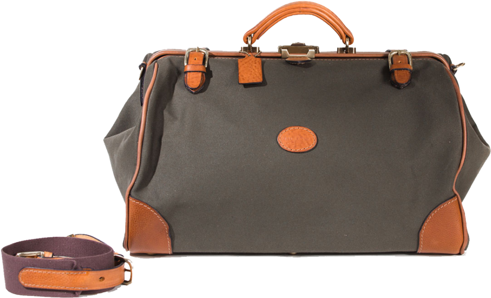 The Canvas & Leather Gladstone - Satchel (1024x1024), Png Download