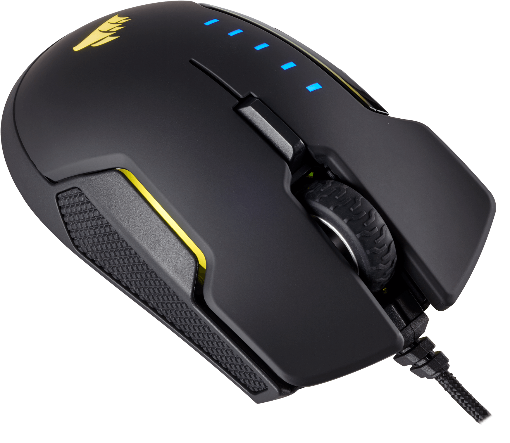 Corsair Gaming Glaive Rgb Black Edition - Corsair Gaming Glaive Rgb Mouse Corsair-glaive-rgb (1800x1647), Png Download
