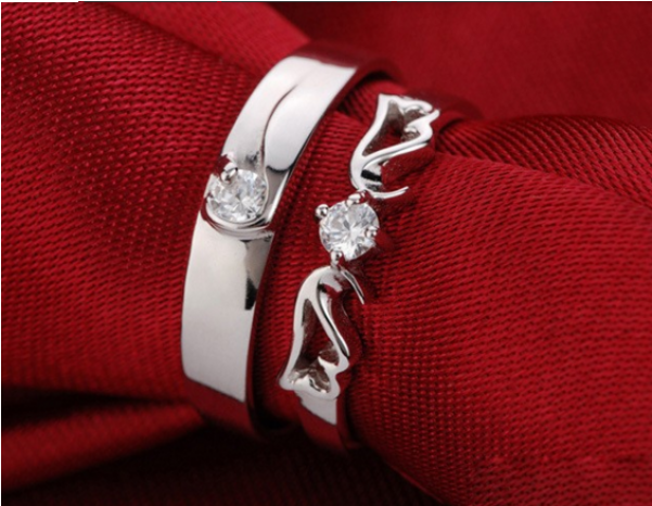 Aros De Matrimonio Con Diamantes Para Hombre (600x600), Png Download