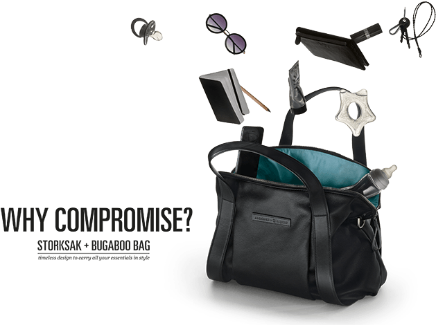 Bugaboo-storksak Leather Bag - Storksak Bugaboo (662x479), Png Download