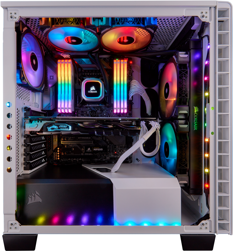 Corsair Launches Platinum Hydro Series Coolers, 240 - Corsair H100i Rgb Platinum (1023x1080), Png Download