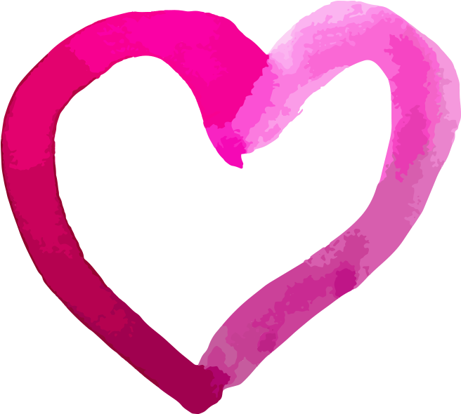 Watercolor Heart Png Transparent - Valentine's Day (1000x824), Png Download