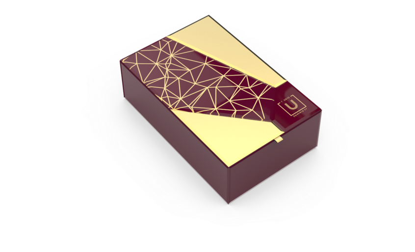 Bevelled Glass Rakhi Gift Box - Triangle (1199x744), Png Download