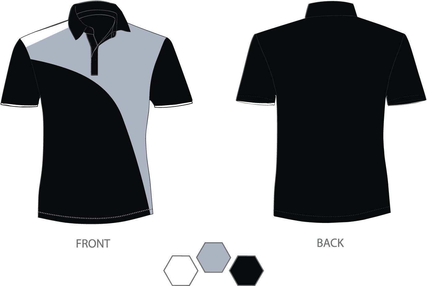 How Our Customization Works - Polo Shirt Png Front And Back (1600x1200), Png Download