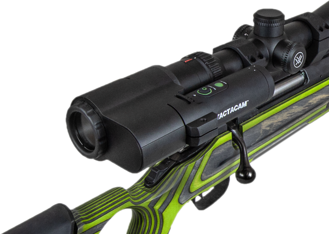 Tactacam Fts On Rifle Scope - Sniper Rifle (1072x762), Png Download