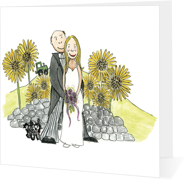 Happy Couple 5404b43cead29 - Illustration (750x750), Png Download