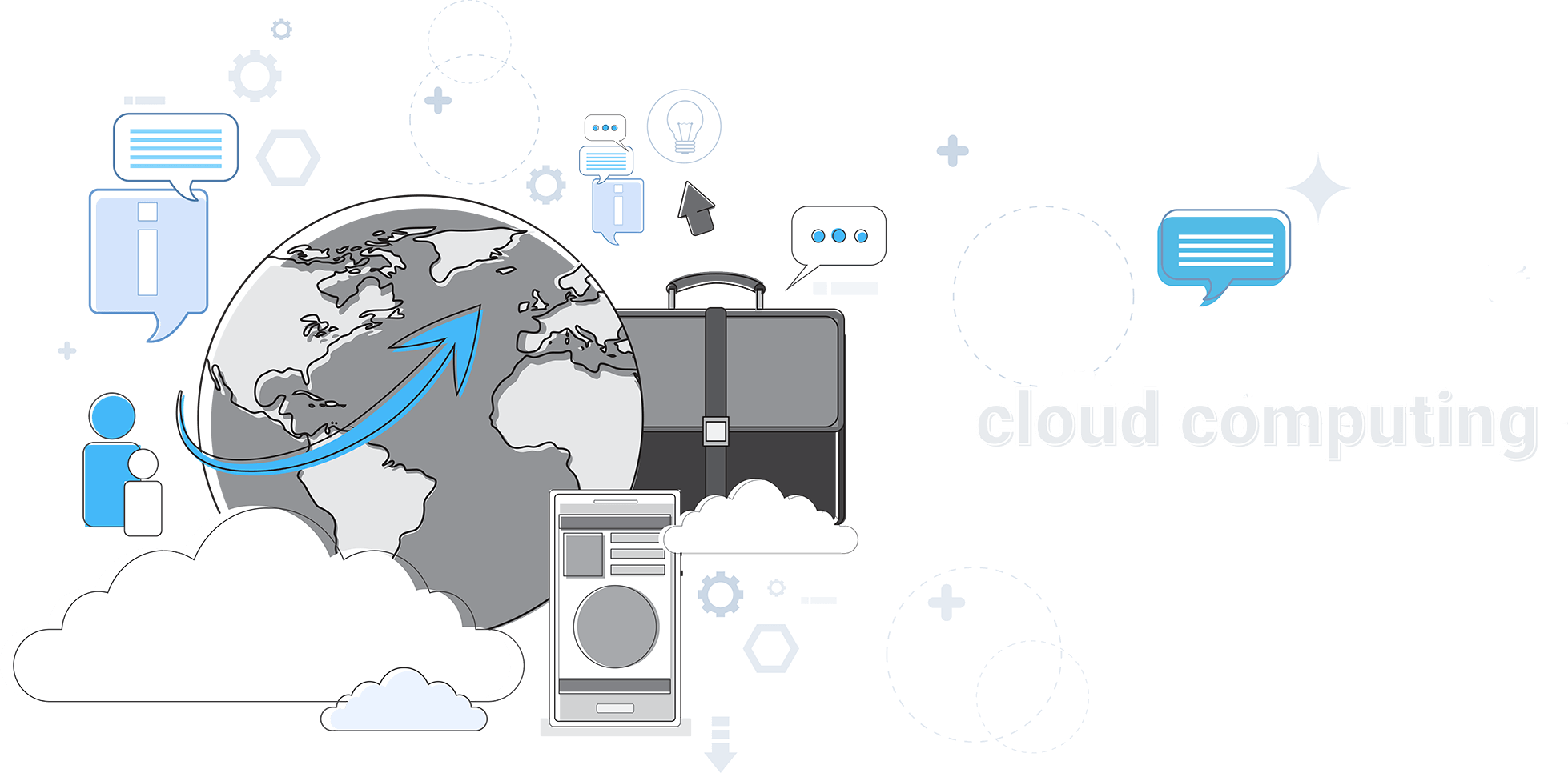 Grovetechdrive Cloud Computing - Computer Network (1958x966), Png Download