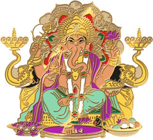 Ganesh Pin - Illustration (600x600), Png Download