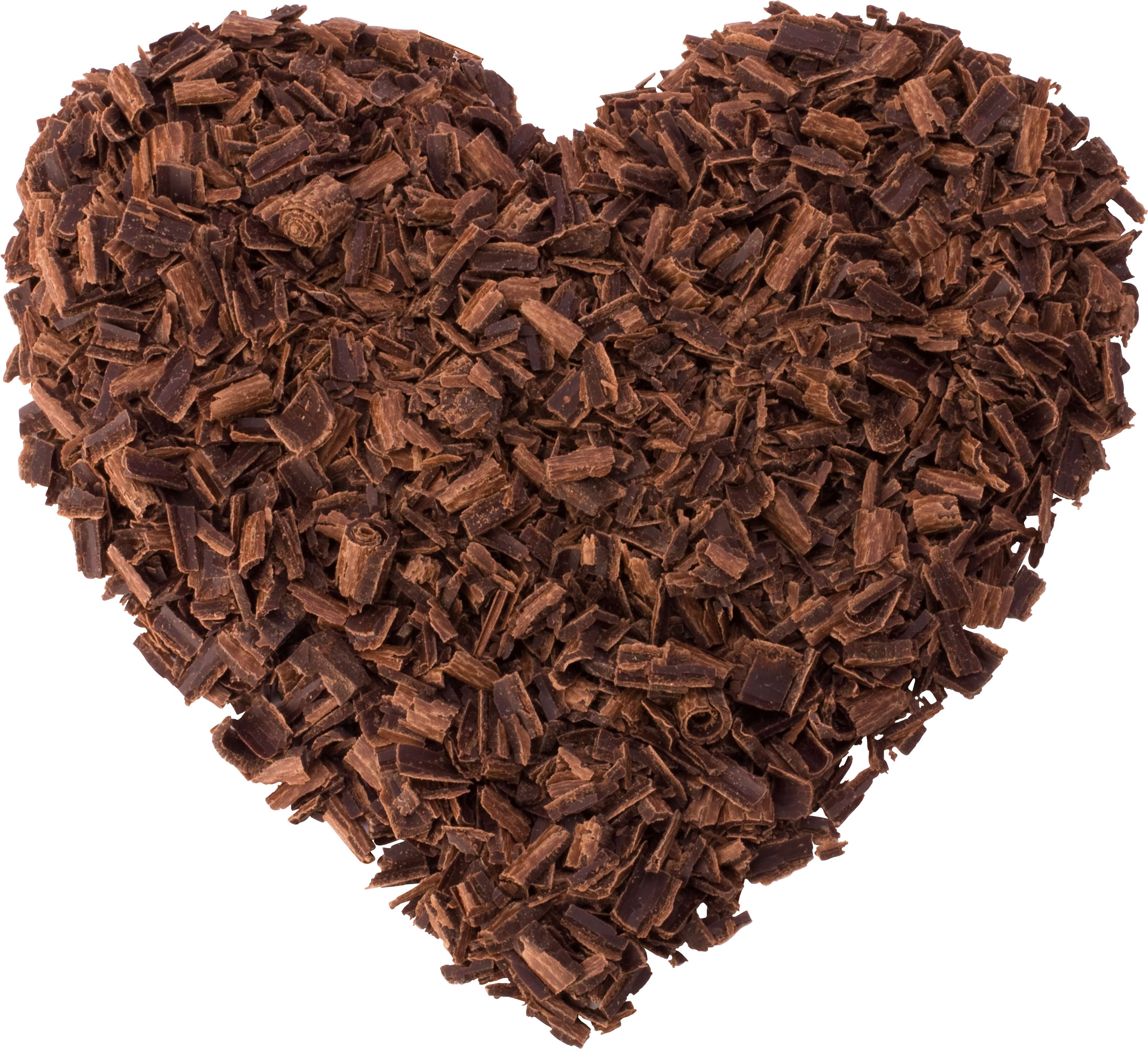 Chocolate Curls Heart Png Picture (4509x4221), Png Download