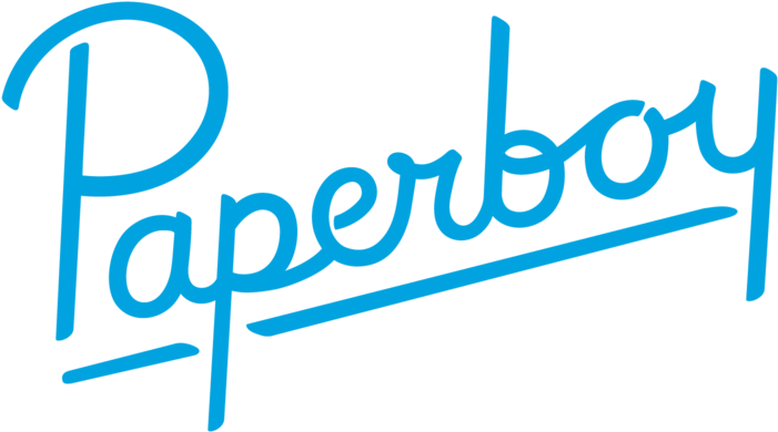 Paperboy Logo Blue Format=1500w (1000x683), Png Download
