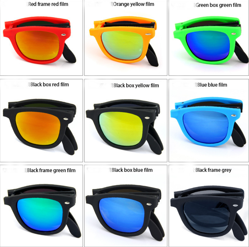 Fashion Uv400 Fold Sunglasses With Box Outdoor Cycling - Plastic (807x800), Png Download