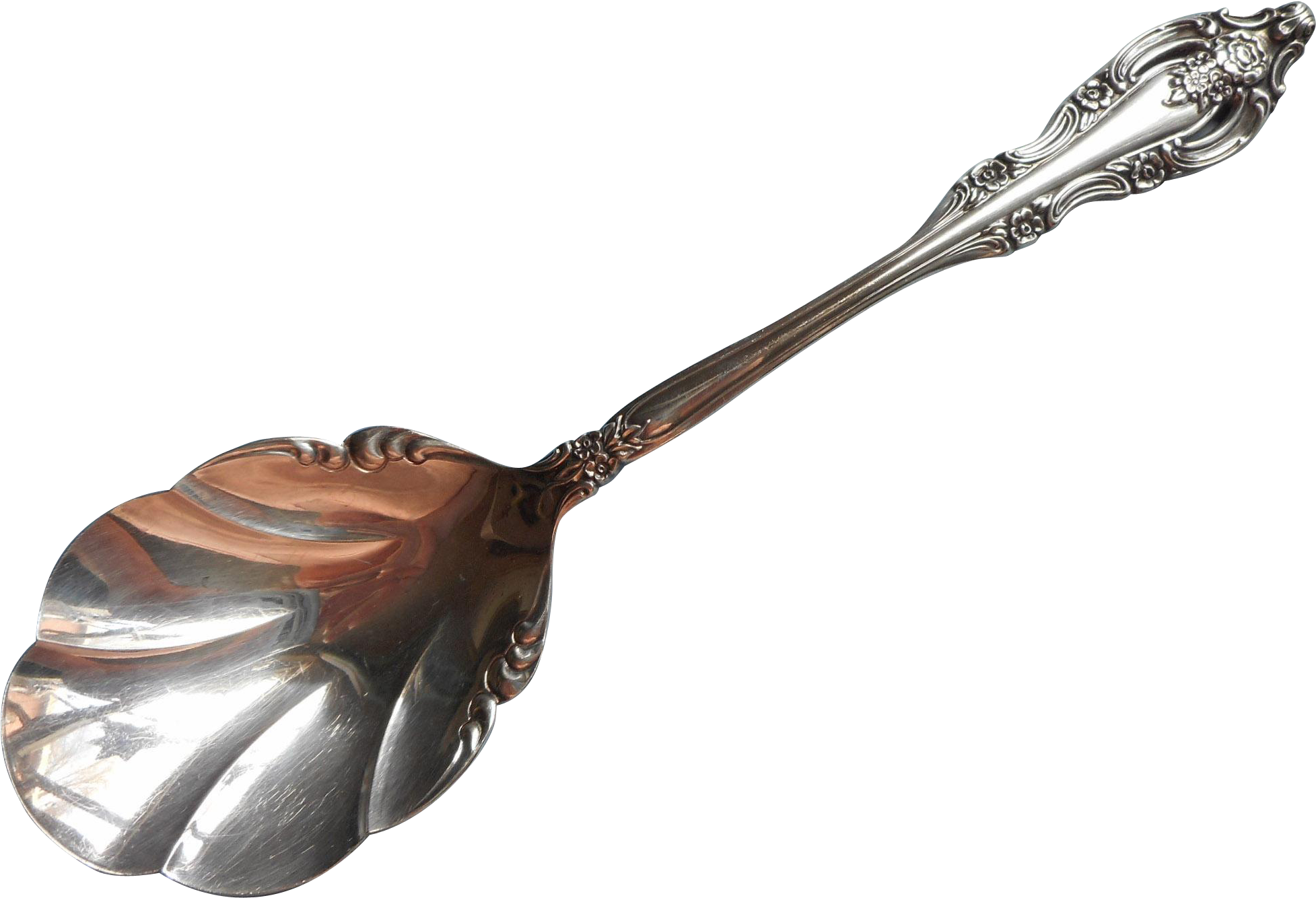 Silver Artistry 1965 Serving Spoon Shell Bowl Vintage (1954x1954), Png Download