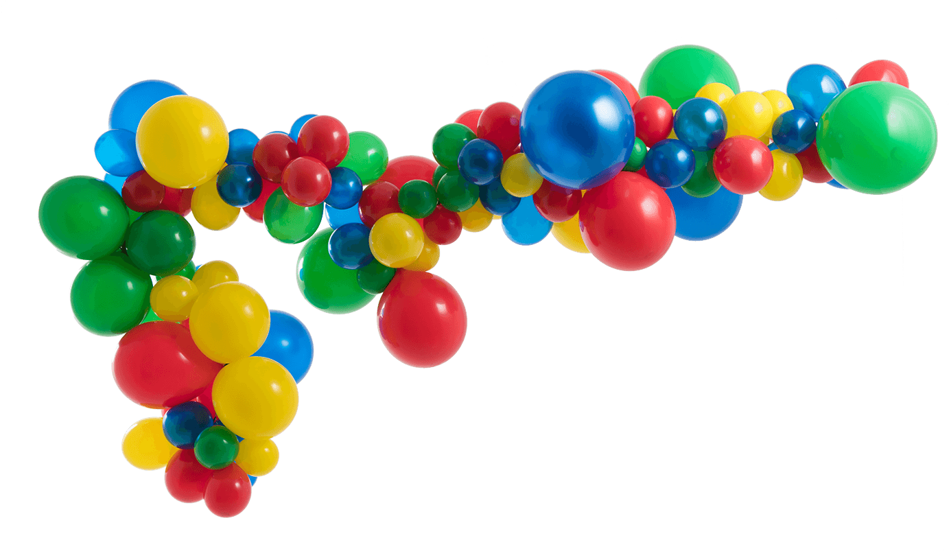 Ninjago Balloon Garland (1400x1400), Png Download