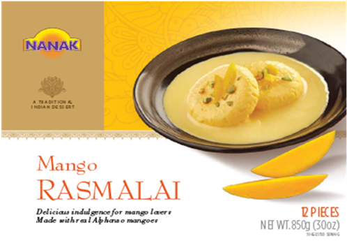 Picture Of Nanak Mango Rasmalai Made From Real Alphonso - Ras Malai (575x600), Png Download