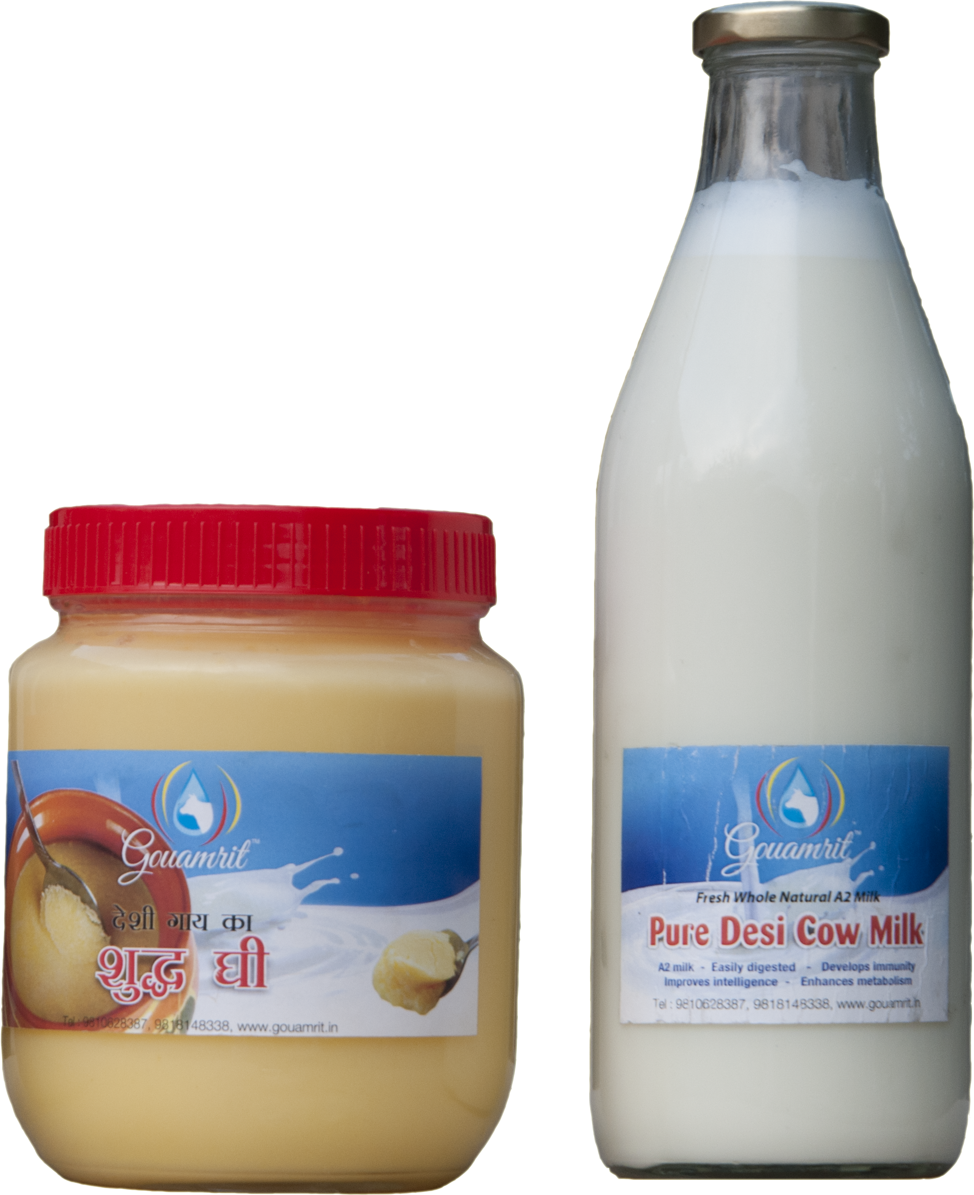 Pure A2 Milk From Indian Desi Cows At Your Doorstep - A2 Milk Bottles (2313x2846), Png Download