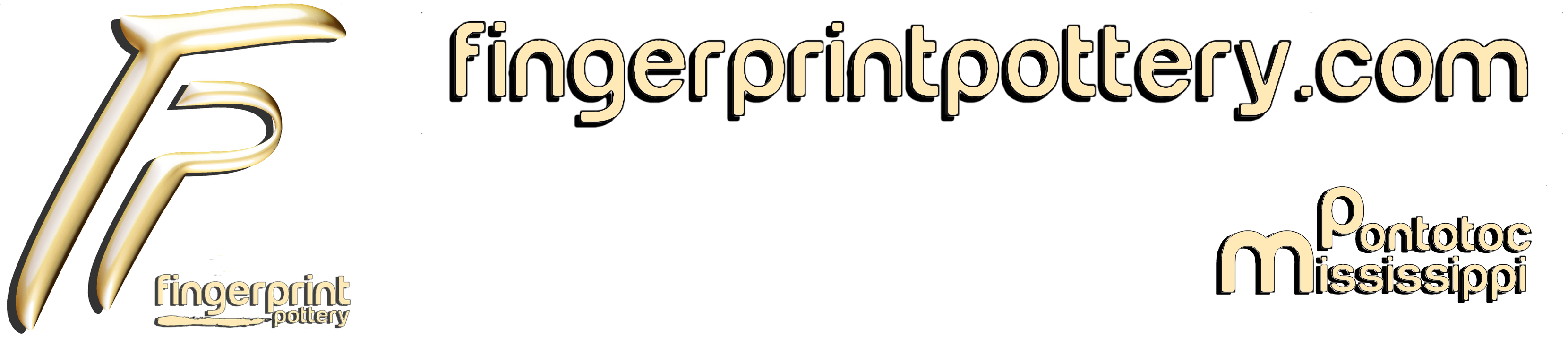 Fingerprint Pottery - Calligraphy (3676x846), Png Download