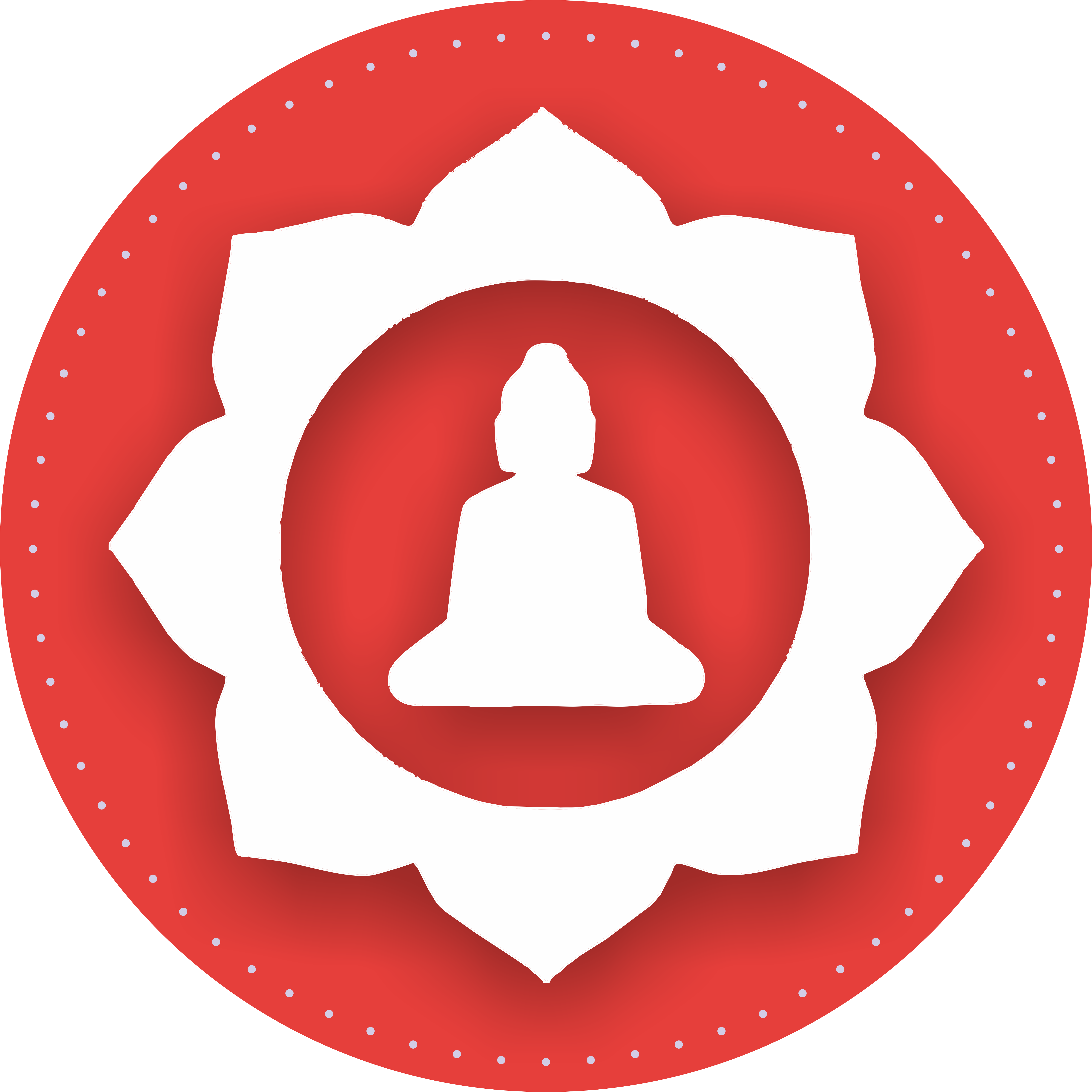 Illustration Logo Circle Symbols Buddhism Buddha Brand - Meditation Minimalist Background (5840x5840), Png Download