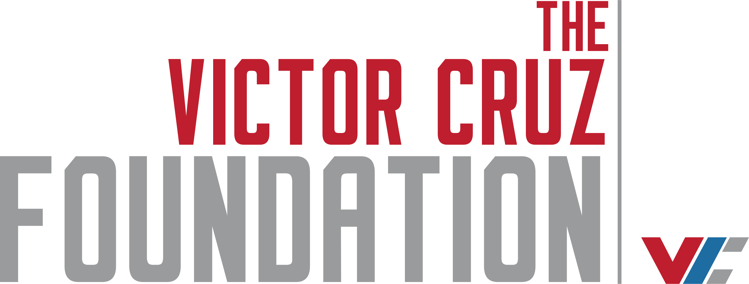 Victor Cruz Foundation - Victor Cruz Foundation Logo (2625x997), Png Download