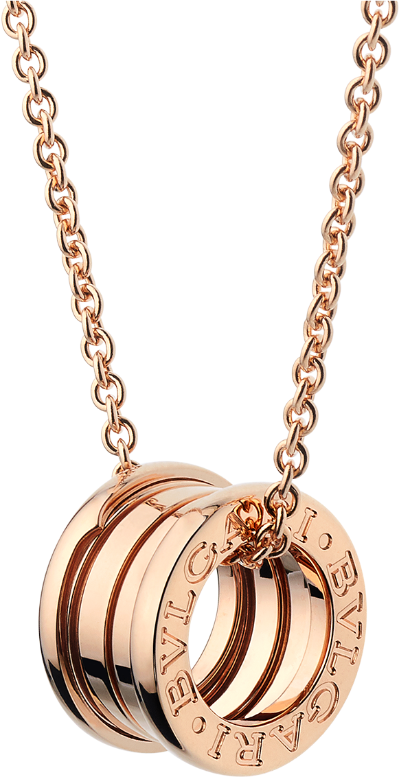 Zero1 Necklace Necklace Rose Gold Pink - Bvlgari Bzero Necklace (1800x1405), Png Download