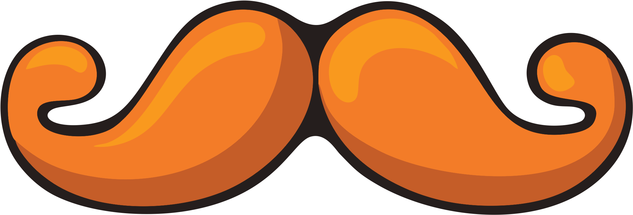 Mundo Bita Bigode - Molde Bigode Mundo Bita (2214x814), Png Download