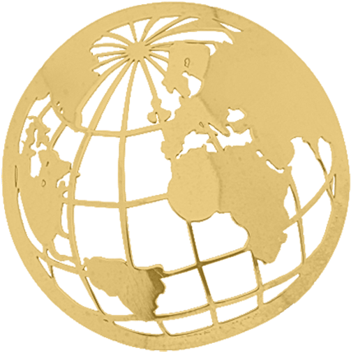 Alt Tekst - Back - " - Bola Del Mundo Dorada (800x800), Png Download