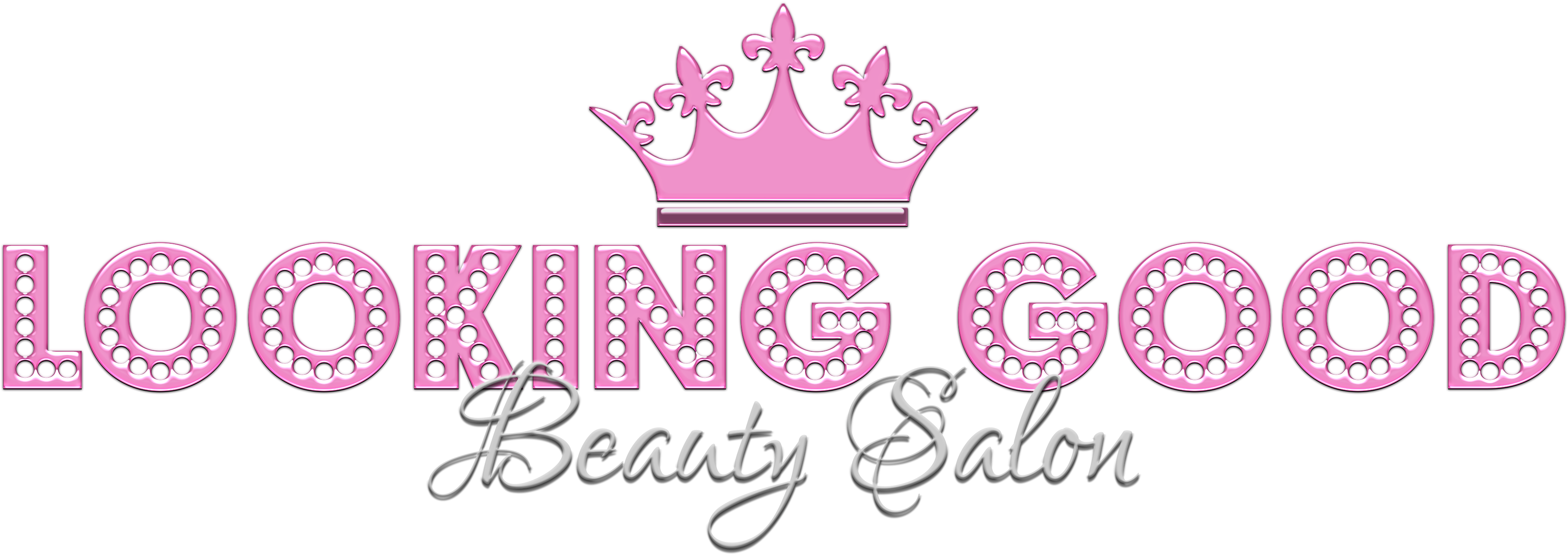 Looking Good Beauty Salon Logo - Kings Beauty Salon Logo (3700x1300), Png Download