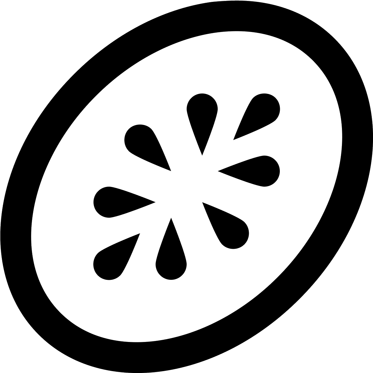 The Object Is An Oval Shape That Is Angled To The Right - Oval (1600x1600), Png Download