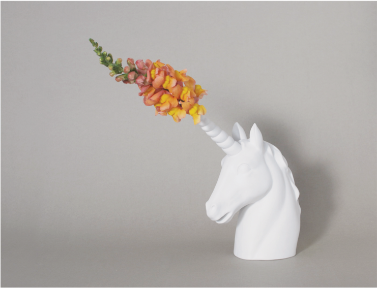 Mystique Unicorn Vase - Vase (740x740), Png Download