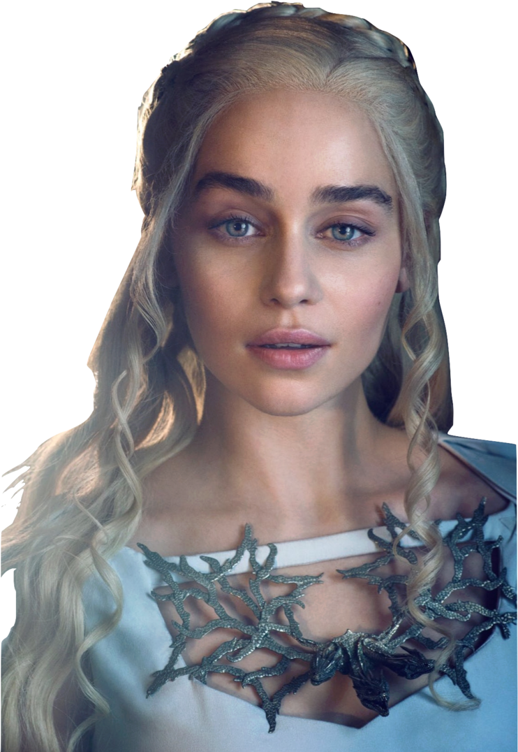 Game Of Thrones Jewelry, Game Of Thrones Party, Hbo - Daenerys Targaryen Png (742x1076), Png Download