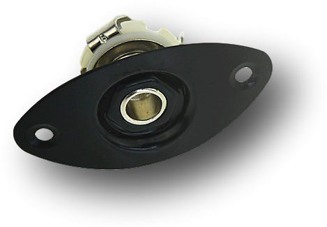 General Oval Shape Guitar Output Jack Plate Socket - Guitar (536x326), Png Download