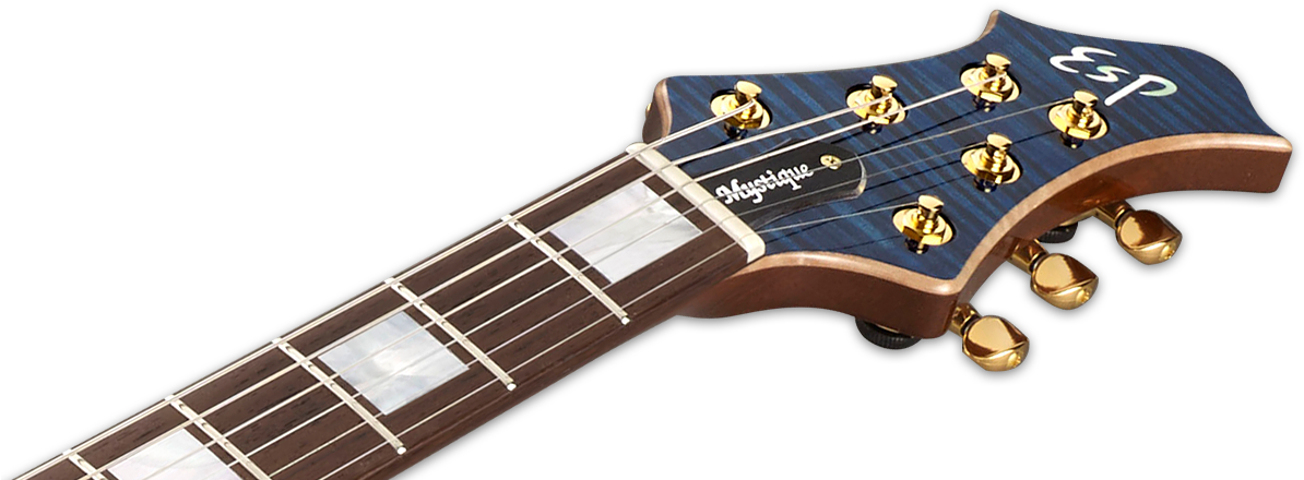 Xlarge - Esp Original Mystique Ctm Electric Guitar Tea Sunburst (1200x460), Png Download