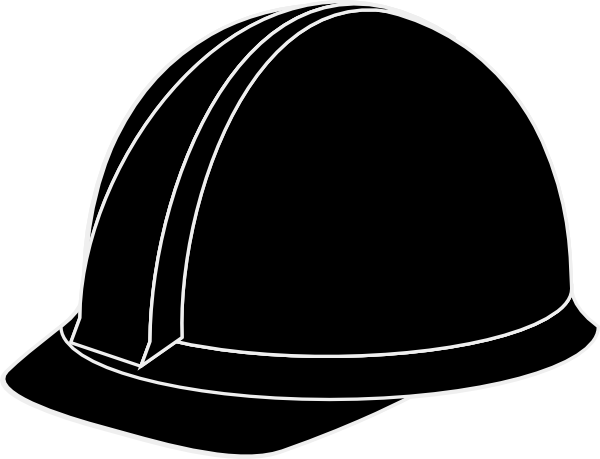 White Hard Hat Clip Art - Hardhat Vector (600x459), Png Download