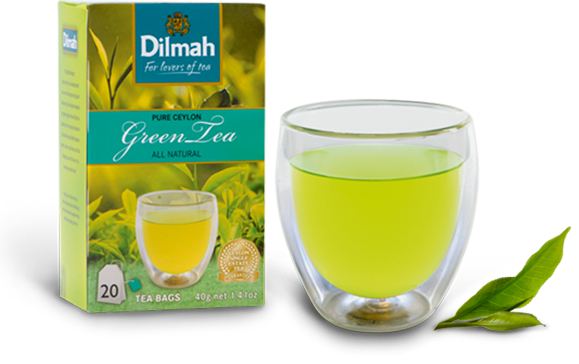 Dilmah Real Fresh Iced Tea Green Tea With Ginger And - Dilmah Ceylon Green Tea (579x364), Png Download