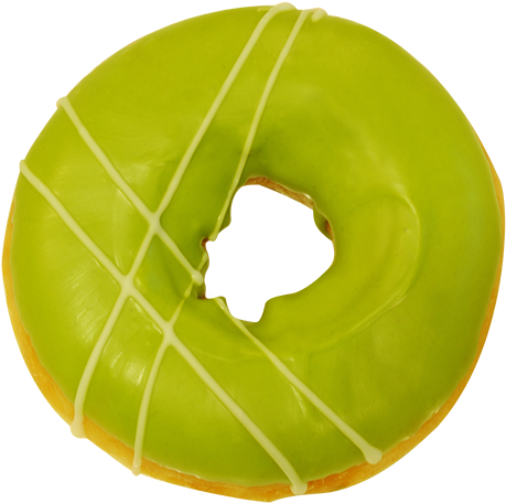 Green Tea - Doughnut (550x535), Png Download